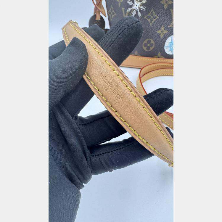 Pre Owned Louis Vuitton Brown Monogram Canvas Vivienne Nano Noe Shoulder Bag