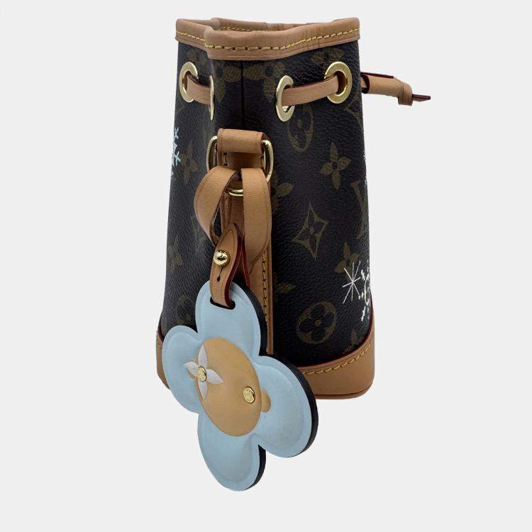 Pre Owned Louis Vuitton Brown Monogram Canvas Vivienne Nano Noe Shoulder Bag