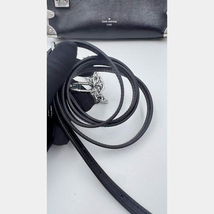 Pre Owned Louis Vuitton Blossom PM grey Monogram Mahina Leather Shoulder Bag