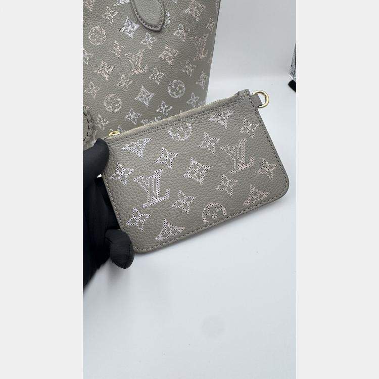 Pre Owned Louis Vuitton Slim Trunk Black Leather Travel Bag