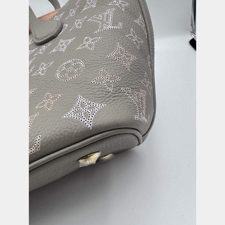 Pre Owned Louis Vuitton Slim Trunk Black Leather Travel Bag
