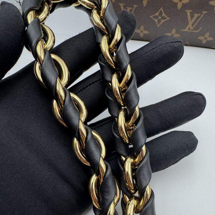 Pre Owned Louis Vuitton Twinny Other Brown Monogram Canvas Bag