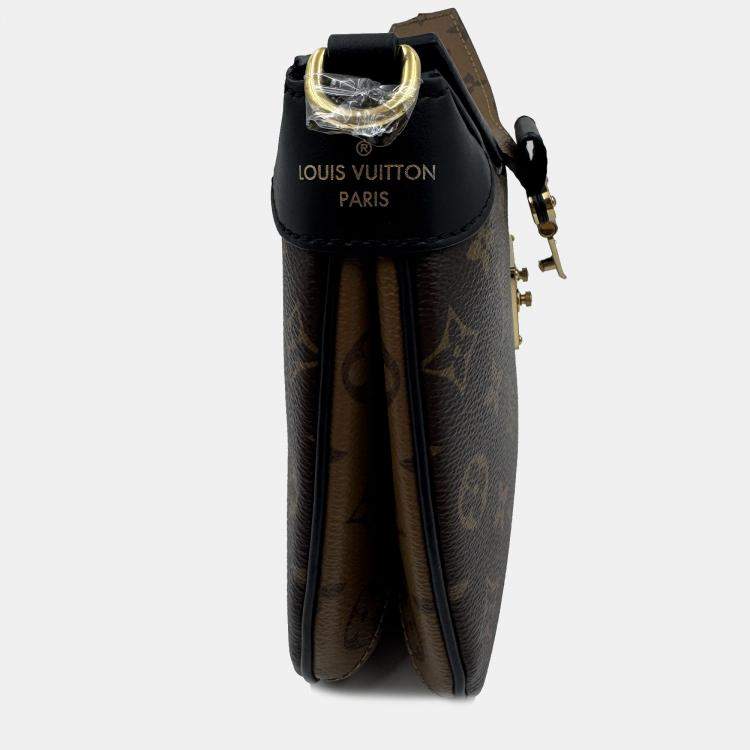 Pre Owned Louis Vuitton Twinny Other Brown Monogram Canvas Bag