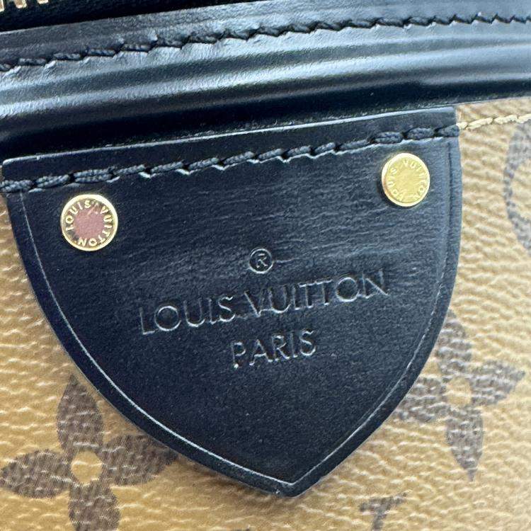 Pre Owned Louis Vuitton Brown/Black Monogram Reverse Cannes Handbag