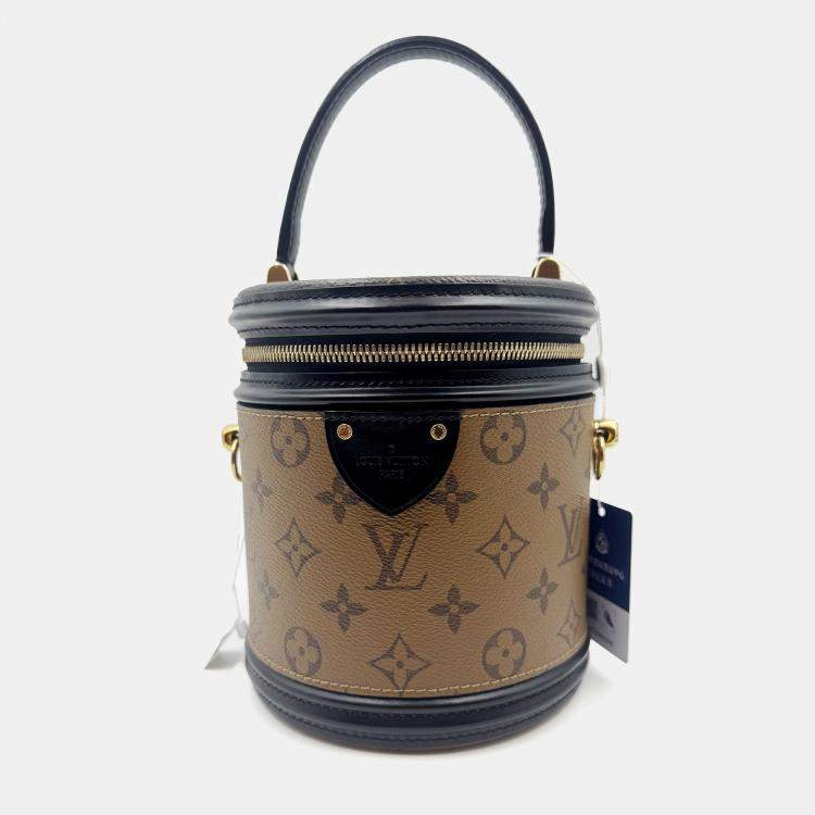 Pre Owned Louis Vuitton Brown/Black Monogram Reverse Cannes Handbag