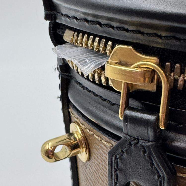 Pre Owned Louis Vuitton Brown/Black Monogram Reverse Cannes Handbag