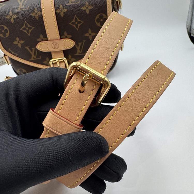 Pre Owned Louis Vuitton Saumur Bb Brown/Beige Monogram Size Bb