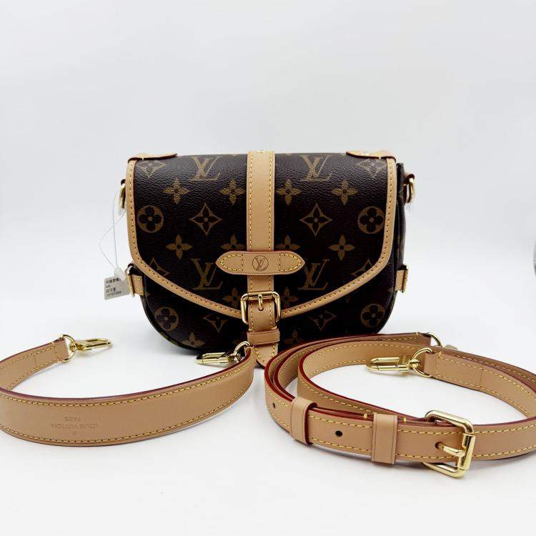 Pre Owned Louis Vuitton Saumur Bb Brown/Beige Monogram Size Bb