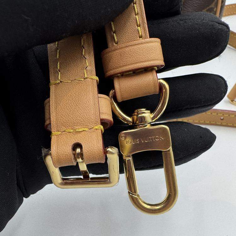 Pre Owned Louis Vuitton Speedy Nano Brown Monogram Canvas Handbag