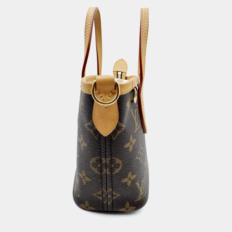 Pre Owned Louis Vuitton Neverfull BB Monogram Canvas Brown/Beige Shoulder Handbag