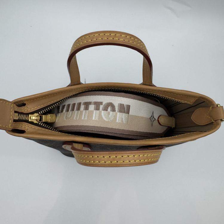 Pre Owned Louis Vuitton Neverfull BB Monogram Canvas Brown/Beige Shoulder Handbag