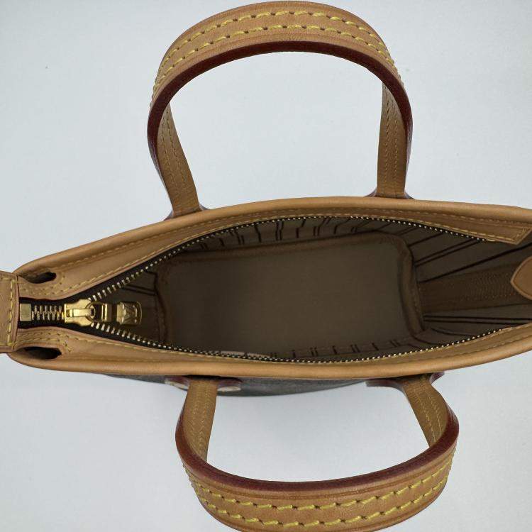 Pre Owned Louis Vuitton Neverfull BB Monogram Canvas Brown/Beige Shoulder Handbag