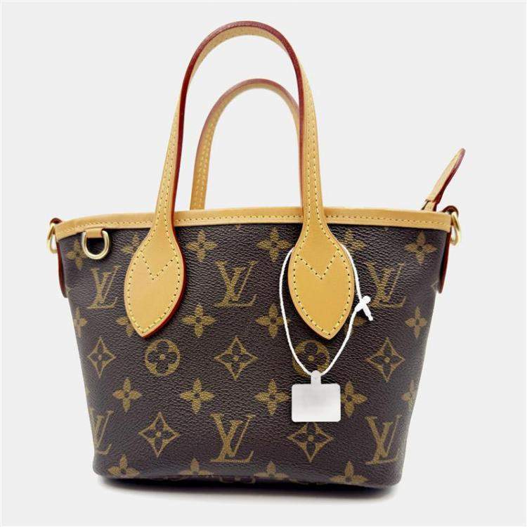 Pre Owned Louis Vuitton Neverfull BB Monogram Canvas Brown/Beige Shoulder Handbag
