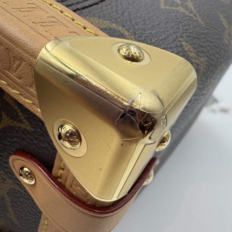 Pre Owned Louis Vuitton Side Trunk Brown Monogram mini