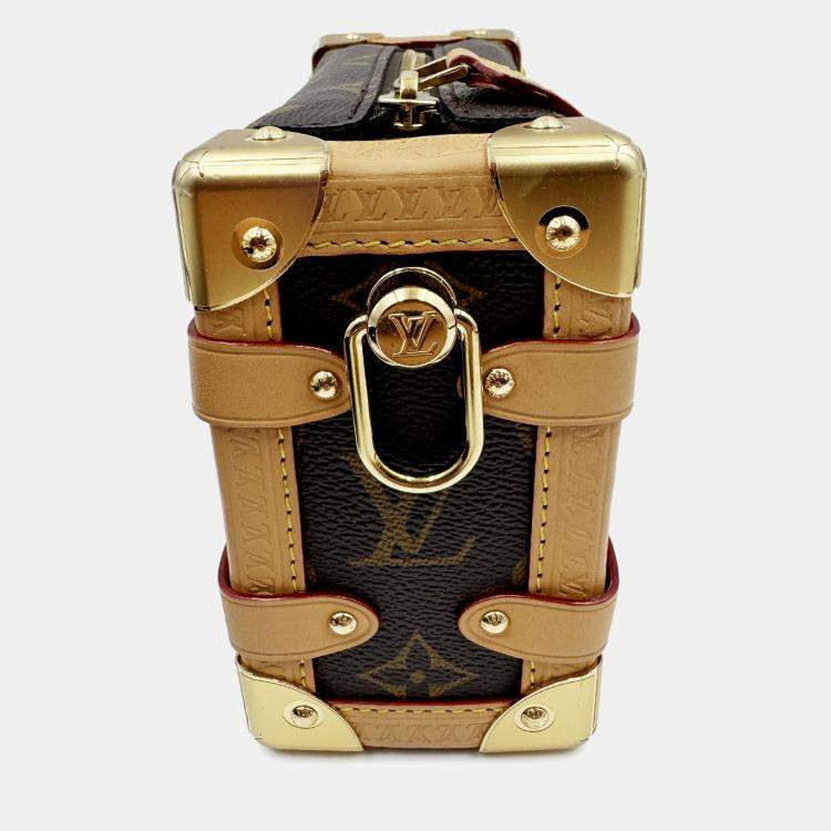 Pre Owned Louis Vuitton Side Trunk Brown Monogram mini