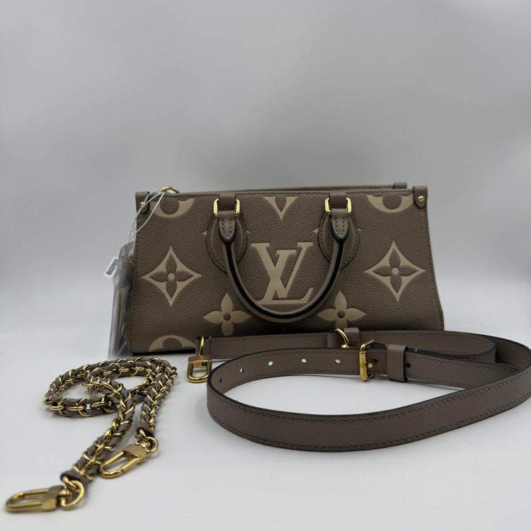 Pre Owned Louis Vuitton OnTheGo East West Monogram Empreinte Leather Tote Bag