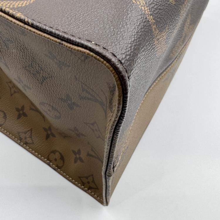 Pre Owned Louis Vuitton Monogram Reverse Giant Canvas OnTheGo GM Bag
