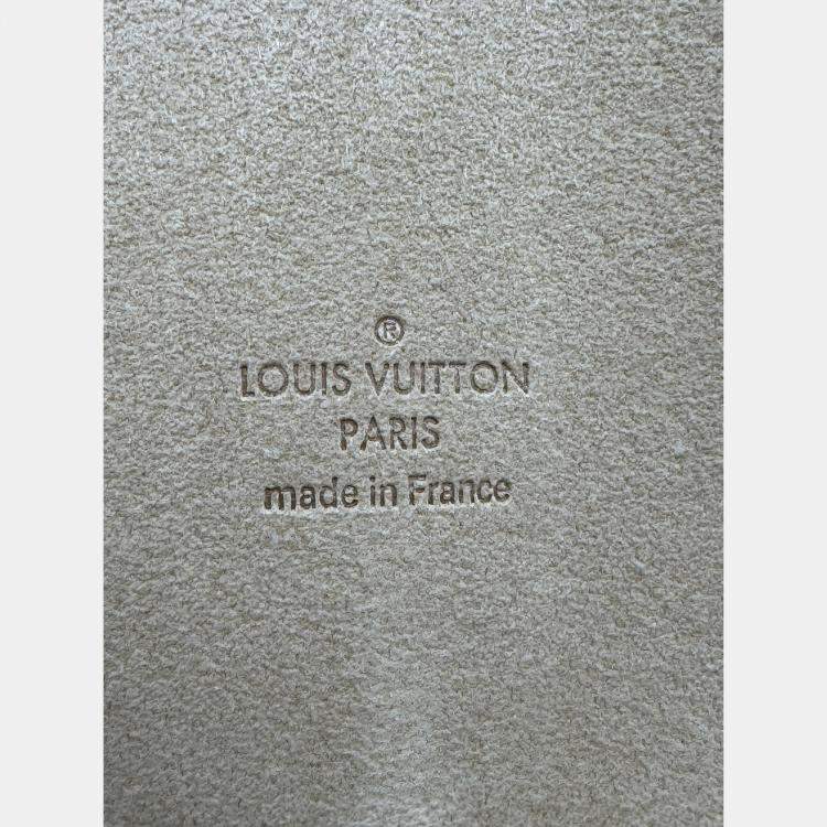 Pre Owned LV jewllery pouch white monogram canvas bag
