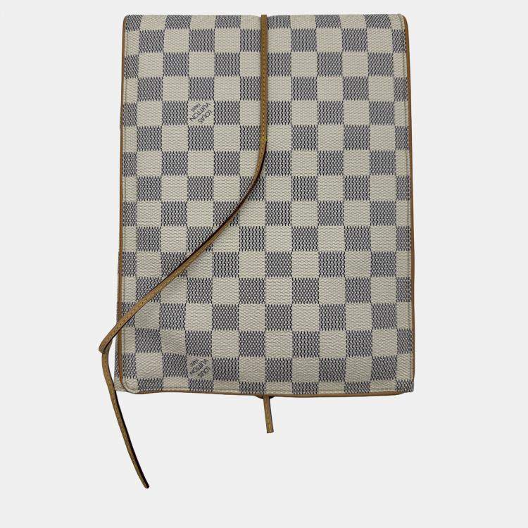 Pre Owned LV jewllery pouch white monogram canvas bag
