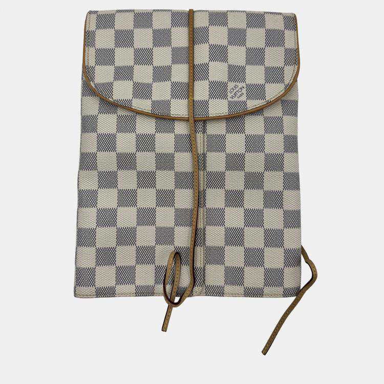 Pre Owned LV jewllery pouch white monogram canvas bag
