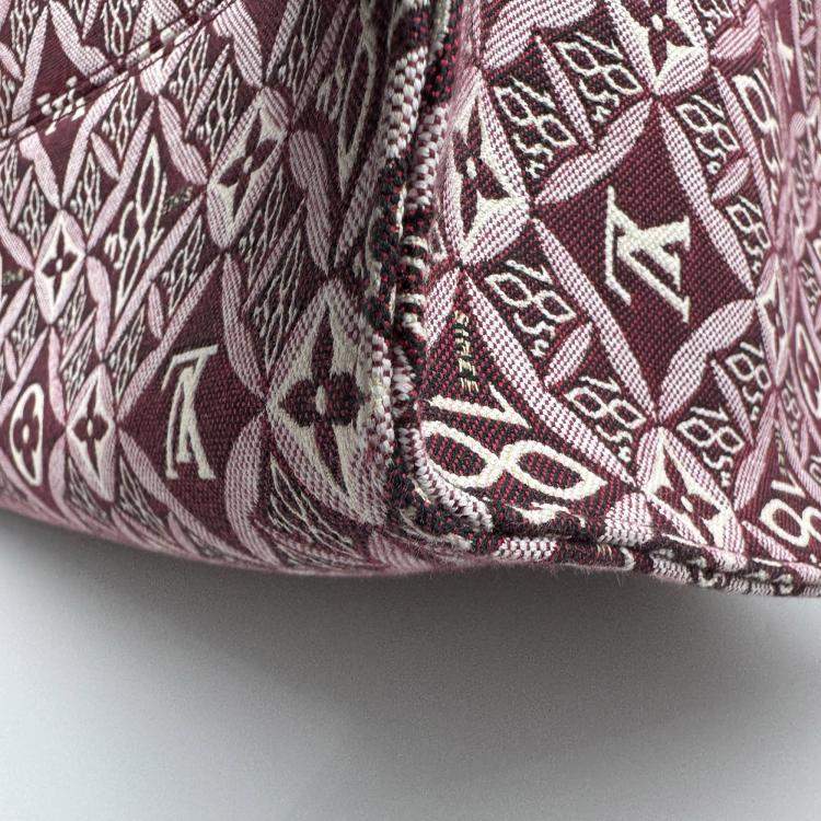 Pre Owned Louis Vuitton Onthego GM Monogram Jacquard Since 1854 Canvas Tote Bag