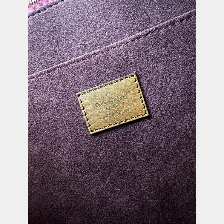 Pre Owned Louis Vuitton Onthego GM Monogram Jacquard Since 1854 Canvas Tote Bag