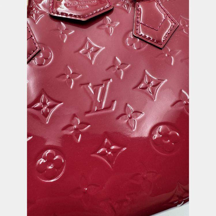 Pre Owned Louis Vuitton LV monogram motana peach red boston top handle
