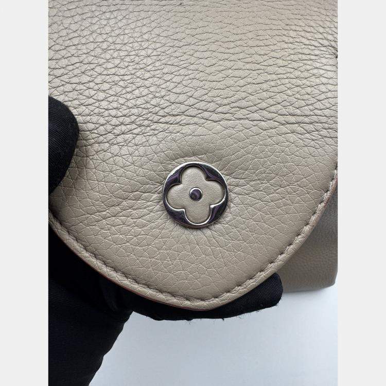 Pre Owned Louis Vuitton grey Leather Capucines MM Bag