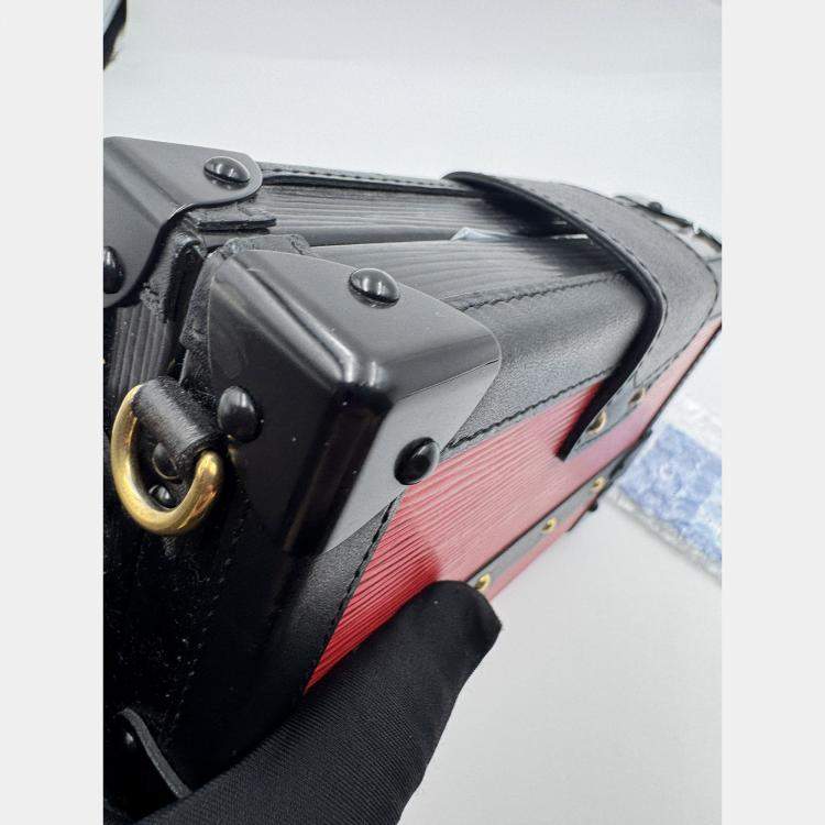 Pre Owned Louis Vuitton red Leather Petite Malle