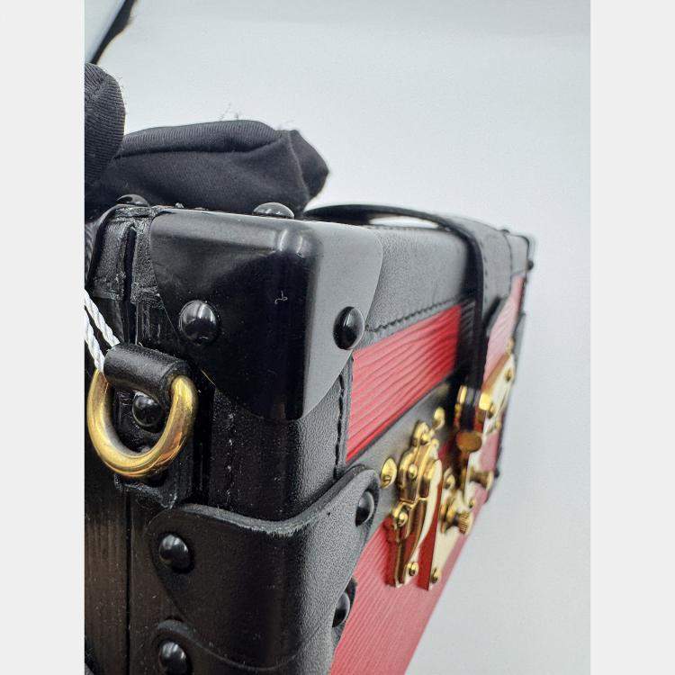 Pre Owned Louis Vuitton red Leather Petite Malle