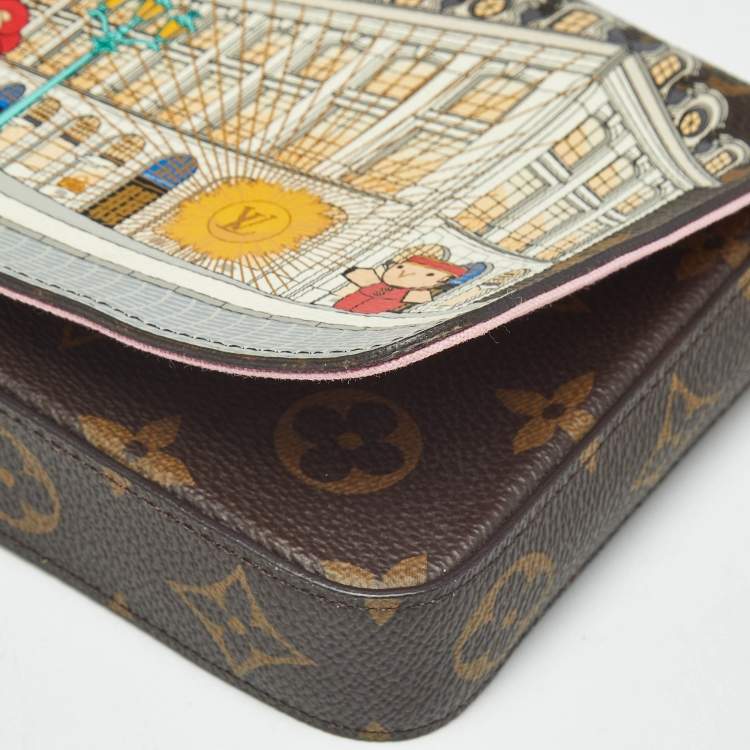Pre Owned Louis Vuitton Monogram Canvas Christmas Animation Paris Pochette Felicie Bag