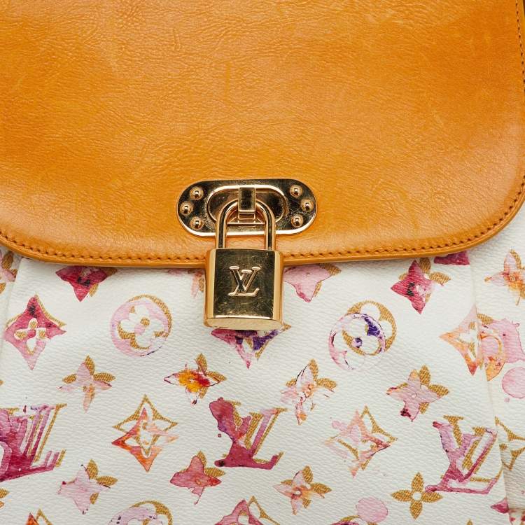Pre Owned Louis Vuitton Limited Edition Richard Prince Monogram Watercolor Canvas Aquarelle Jamais Bag