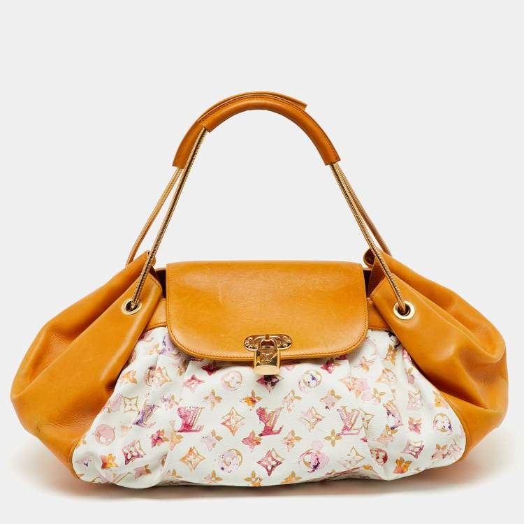 Pre Owned Louis Vuitton Limited Edition Richard Prince Monogram Watercolor Canvas Aquarelle Jamais Bag