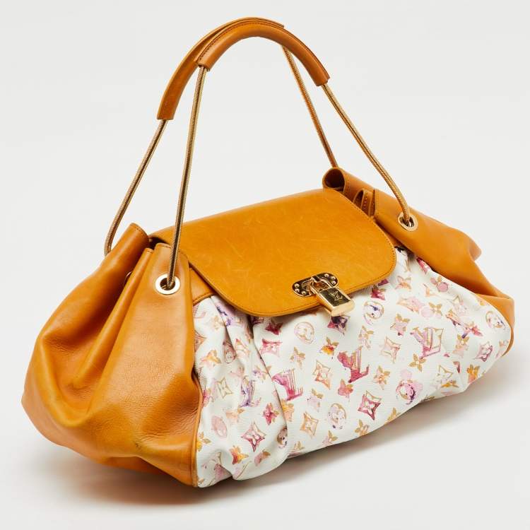 Pre Owned Louis Vuitton Limited Edition Richard Prince Monogram Watercolor Canvas Aquarelle Jamais Bag