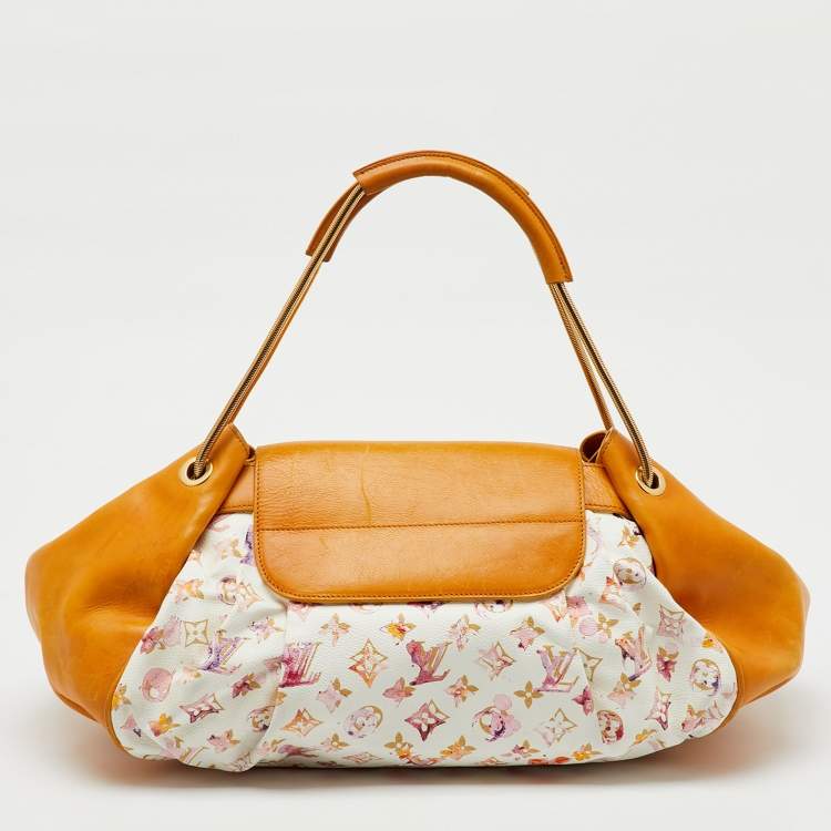 Pre Owned Louis Vuitton Limited Edition Richard Prince Monogram Watercolor Canvas Aquarelle Jamais Bag