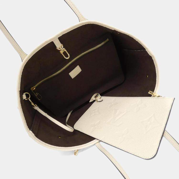 Pre Owned Louis Vuitton Monogram Empreinte Neverfull MM Handbag