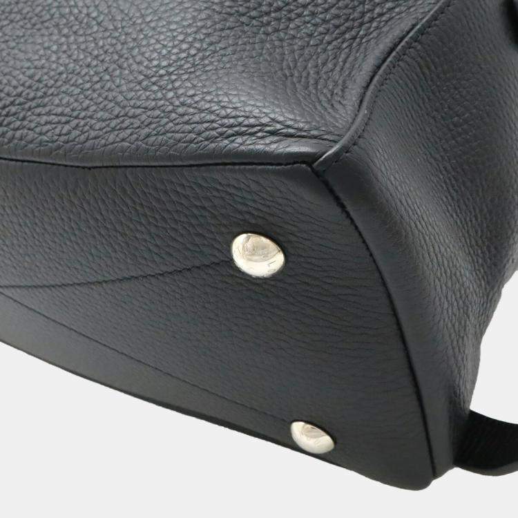 Pre Owned Louis Vuitton Armand Taurillon Leather Backpack In Black Noir