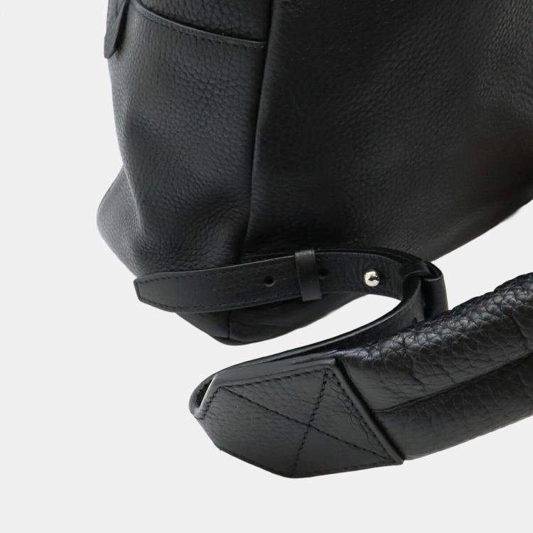 Pre Owned Louis Vuitton Armand Taurillon Leather Backpack In Black Noir