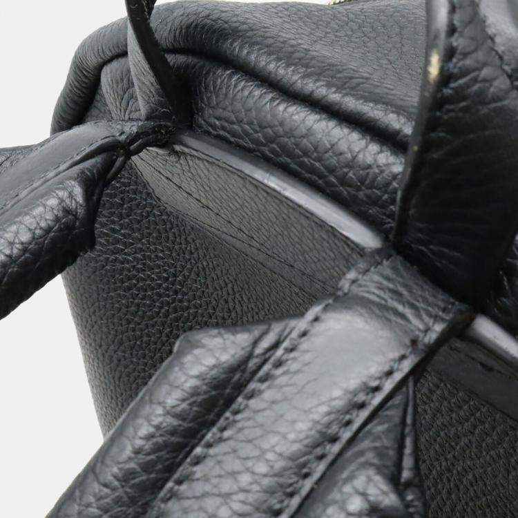Pre Owned Louis Vuitton Armand Taurillon Leather Backpack In Black Noir
