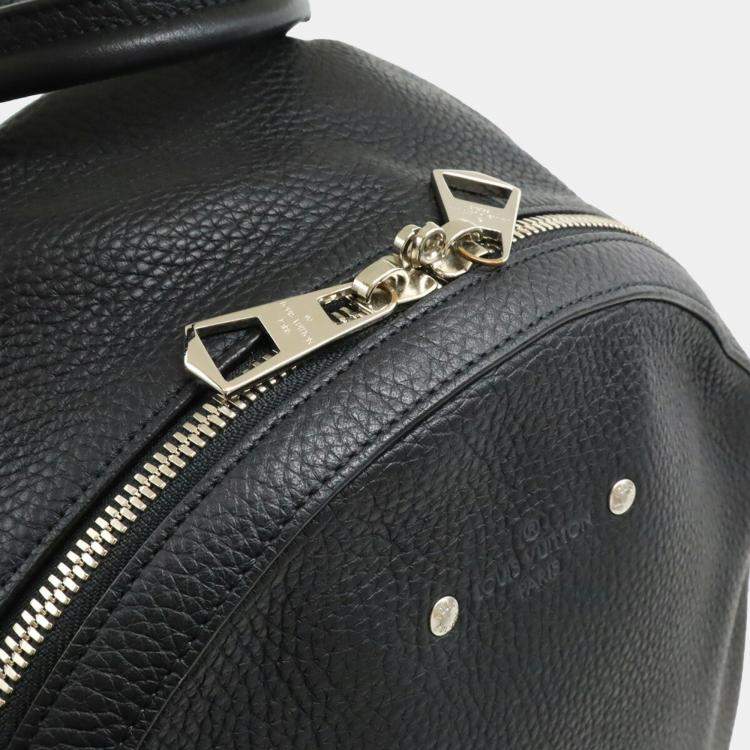 Pre Owned Louis Vuitton Armand Taurillon Leather Backpack In Black Noir