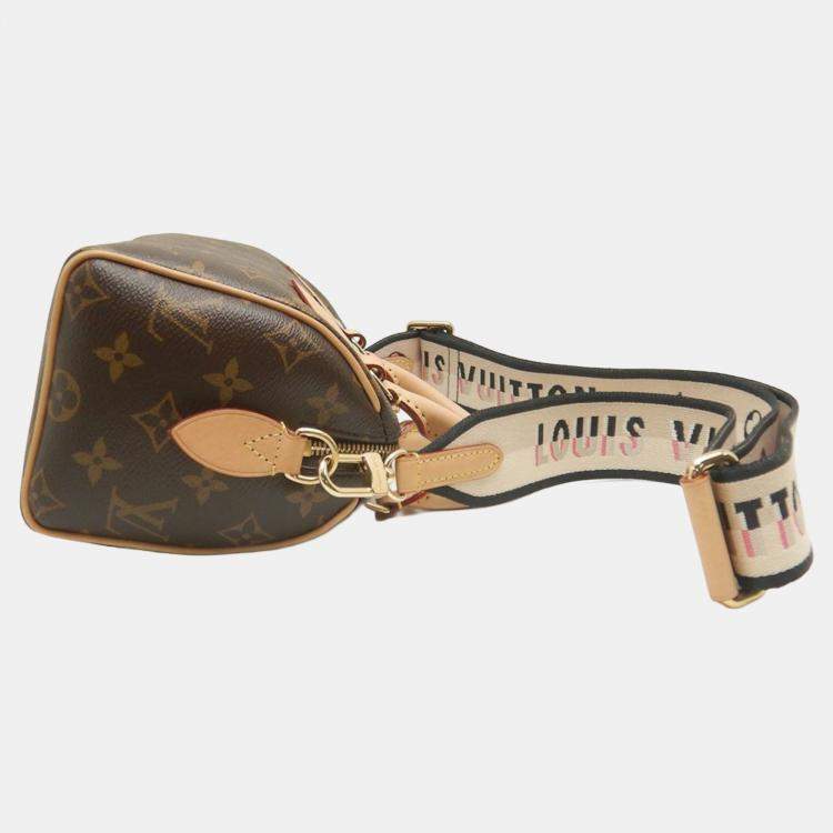 Pre Owned Louis Vuitton Speedy Bandouliere 20 Monogram Coated Canvas Boston Bag