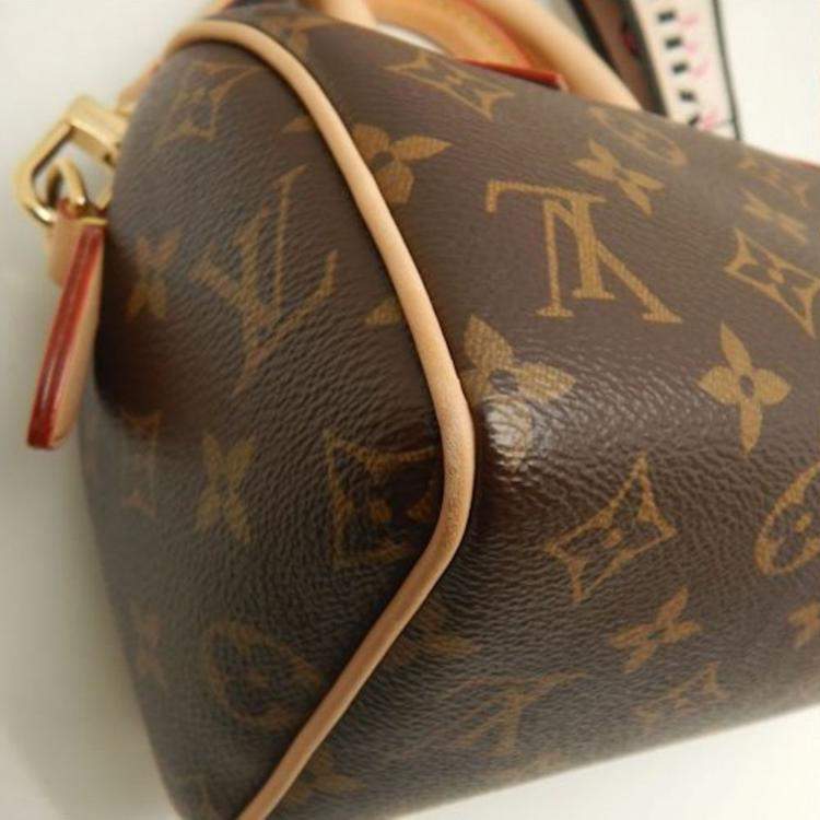Pre Owned Louis Vuitton Speedy Bandouliere 20 Monogram Coated Canvas Boston Bag