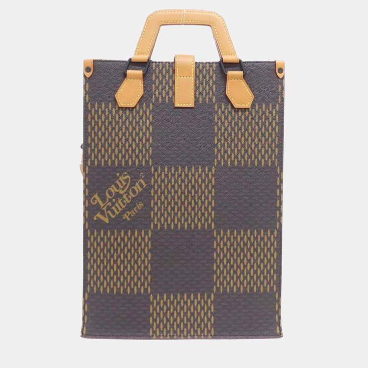 Pre Owned Louis Vuitton Damier Giant (Lv Squared) Mini Tote Handbag