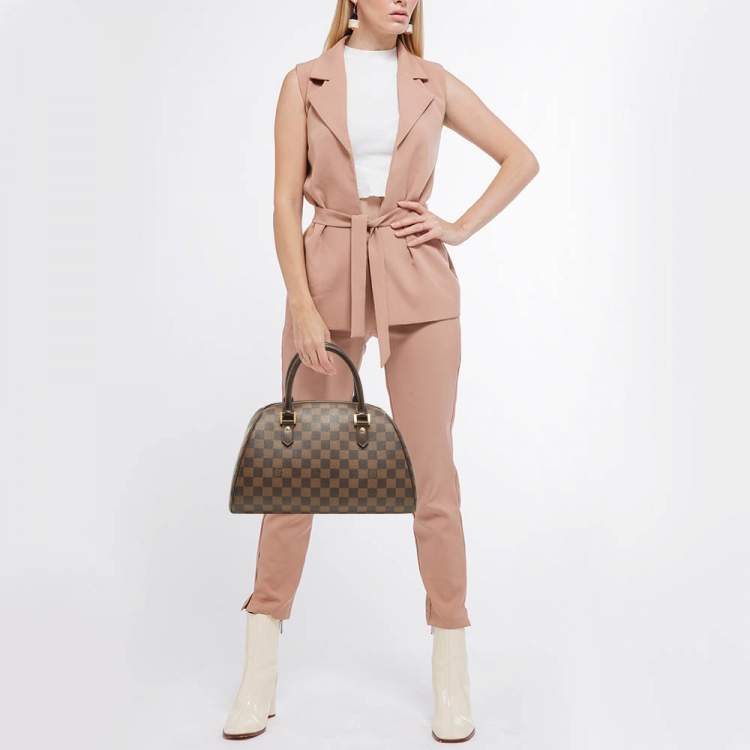 Pre Owned Louis Vuitton Damier Ebene Canvas Ribera MM Bag