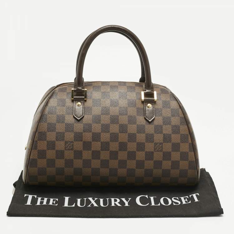 Pre Owned Louis Vuitton Damier Ebene Canvas Ribera MM Bag