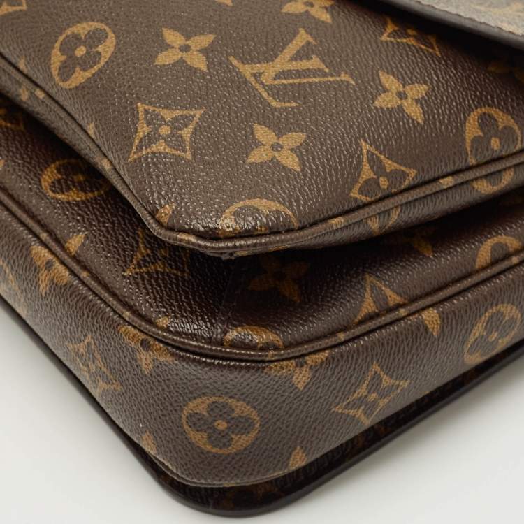 Pre Owned Louis Vuitton Monogram Canvas Pochette Metis Bag