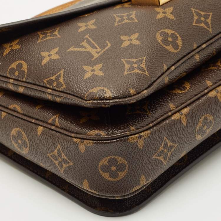 Pre Owned Louis Vuitton Monogram Canvas Pochette Metis Bag