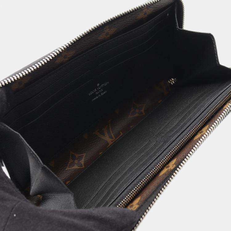 Pre Owned Louis Vuitton Brown Monogram Macassar Zippy Dragonne Wallet