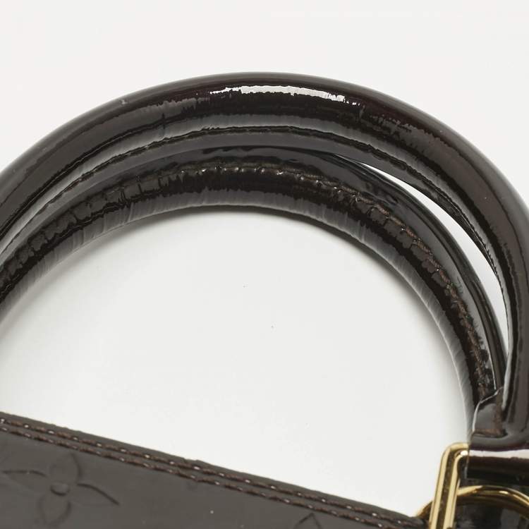 Pre Owned Louis Vuitton Amarante Monogram Vernis Alma BB Bag