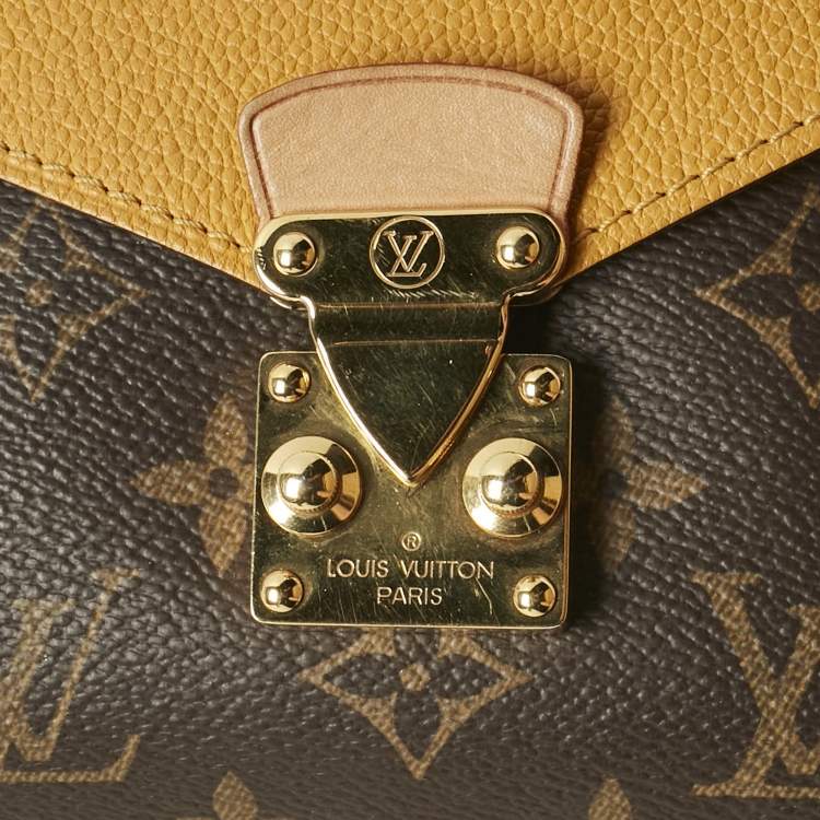 Pre Owned Louis Vuitton Safran Monogram Canvas Pallas Chain Bag
